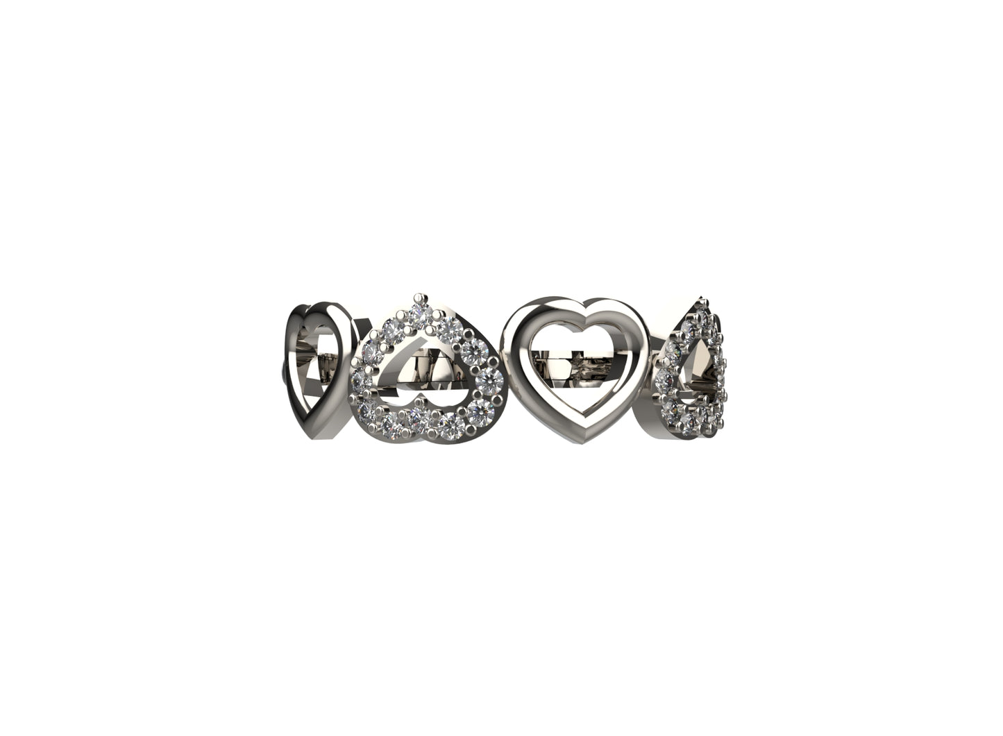 Heart-shaped 925 silver ring for women – ideal for minimal everyday jewellery