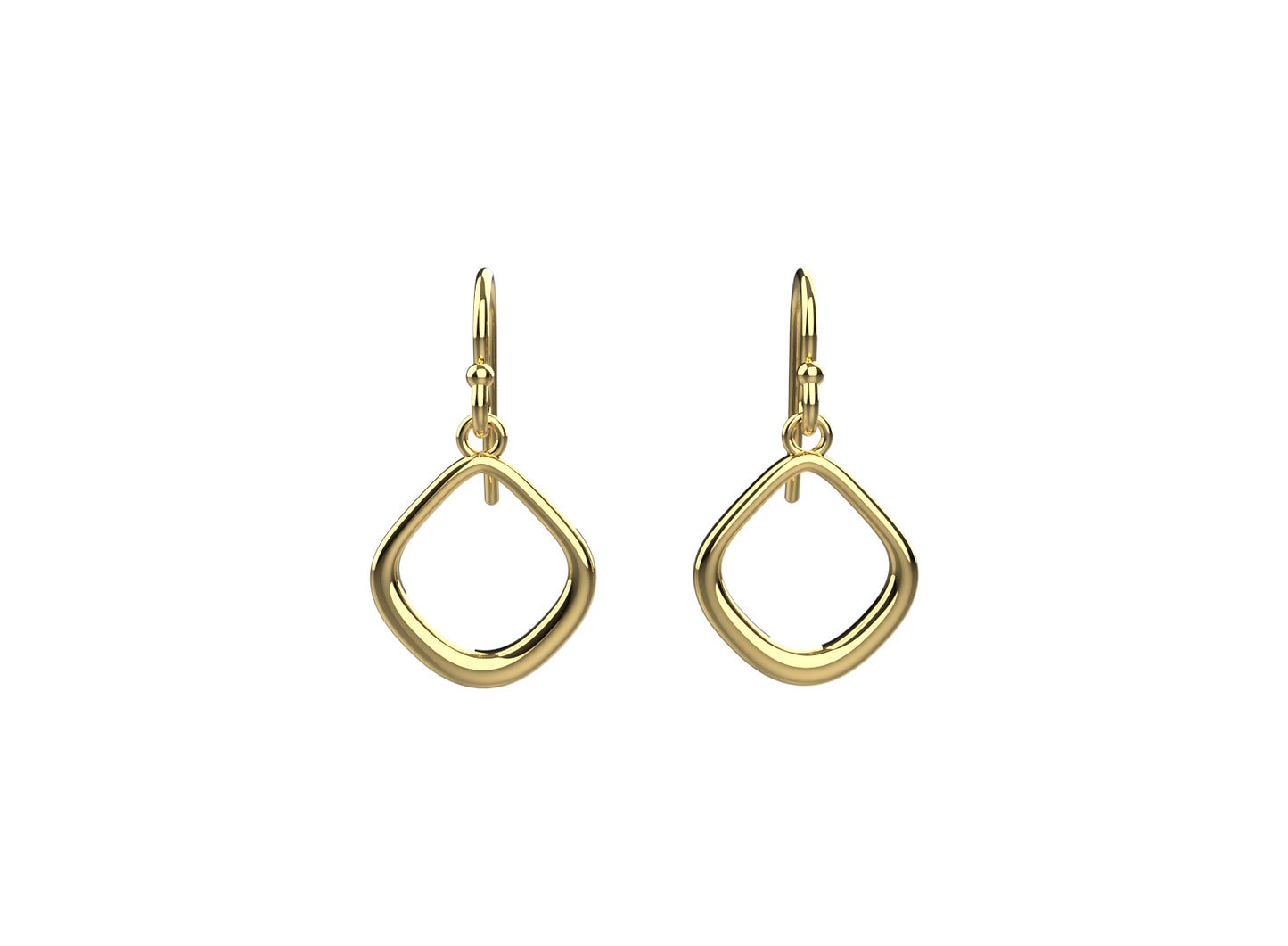 18k gold plated earring made in 925 silver, perfect for women’s jewellery collection
