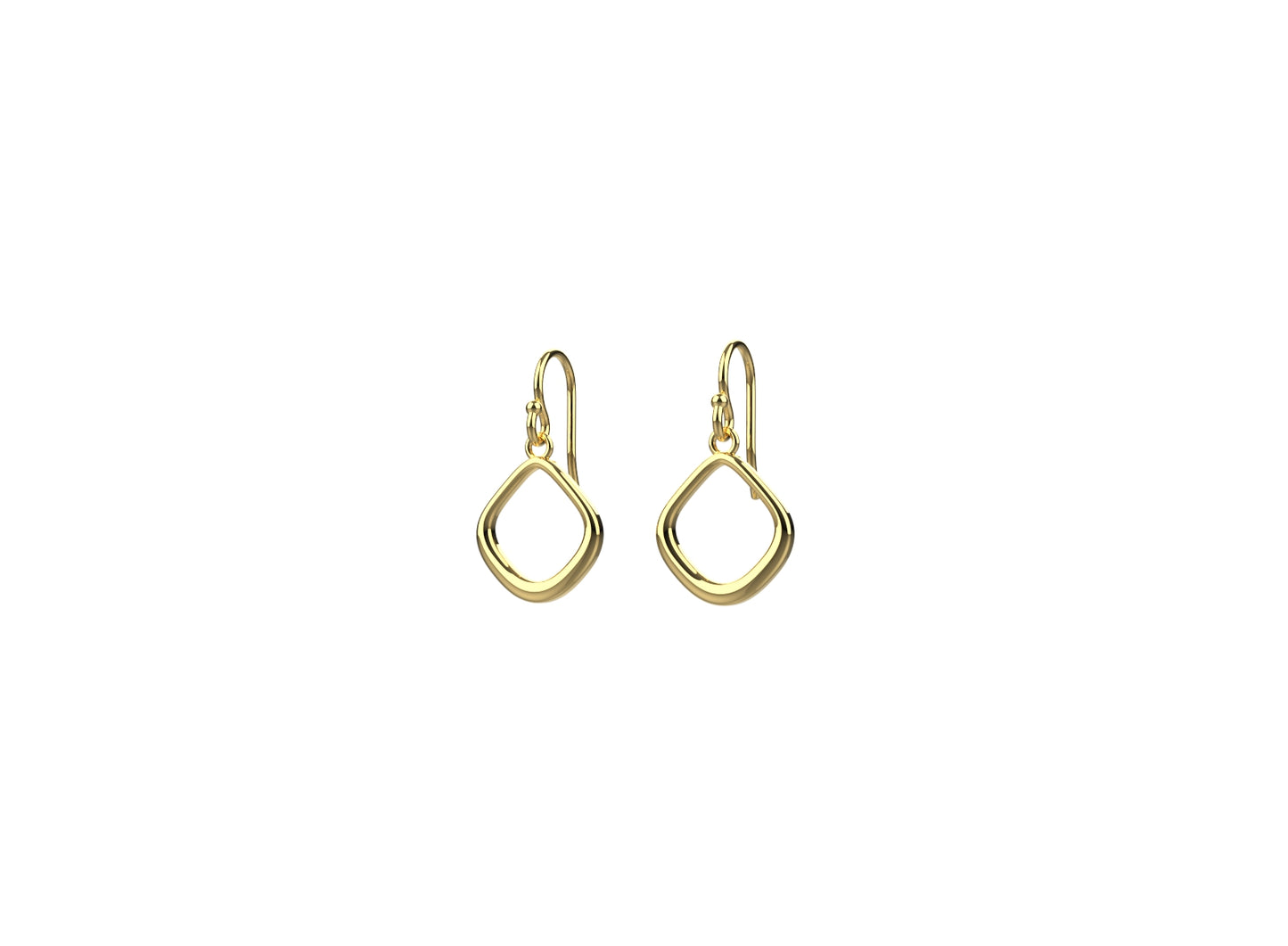 925 silver earring with 18k gold plating designed for women’s minimal jewellery