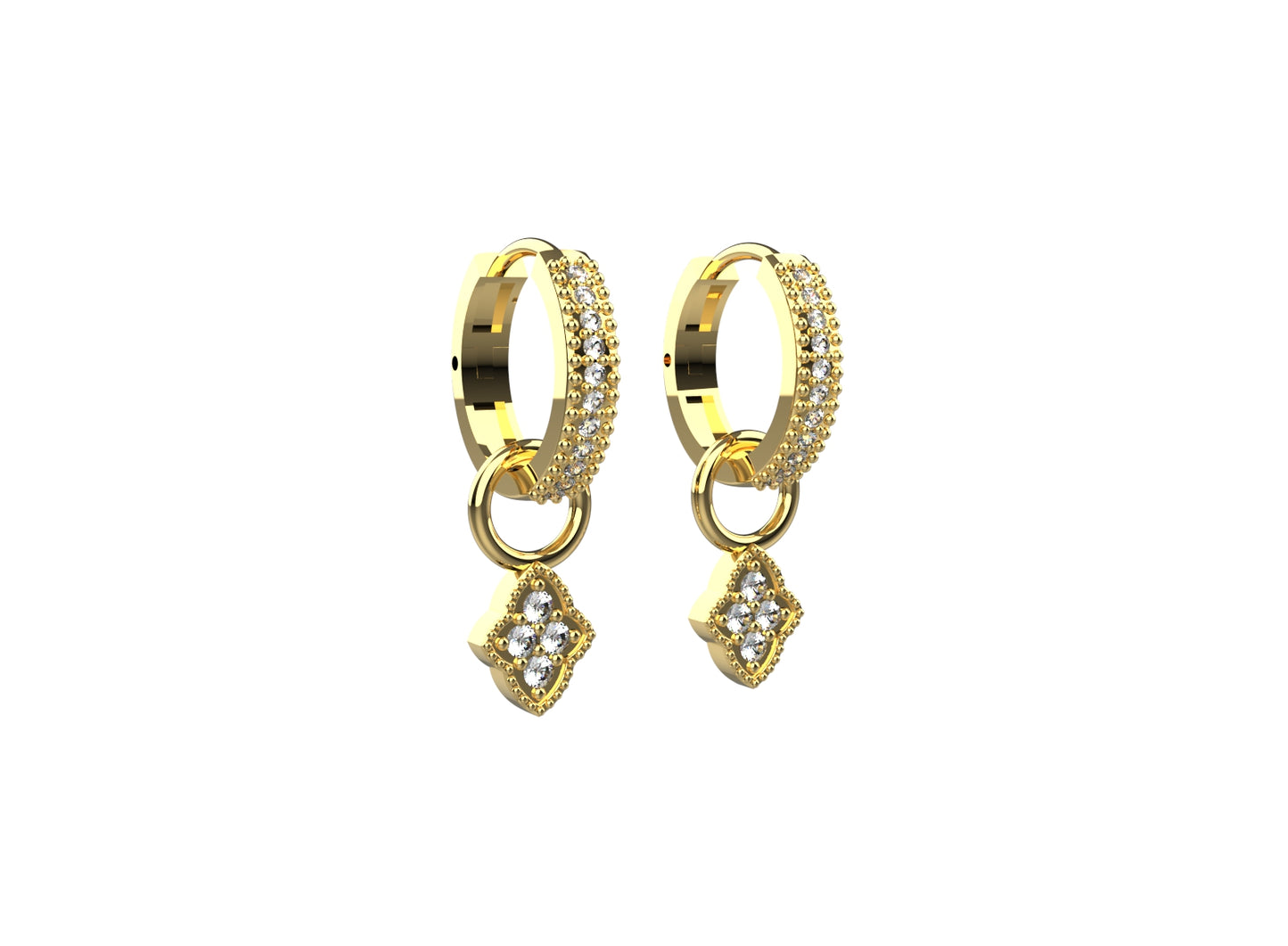 925 silver hoop earrings with a stunning 18k gold finish for women