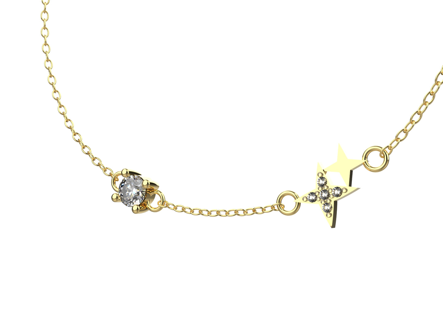 18k gold plated minimal bracelet for women, made with 925 silver and ideal for daily jewellery styling