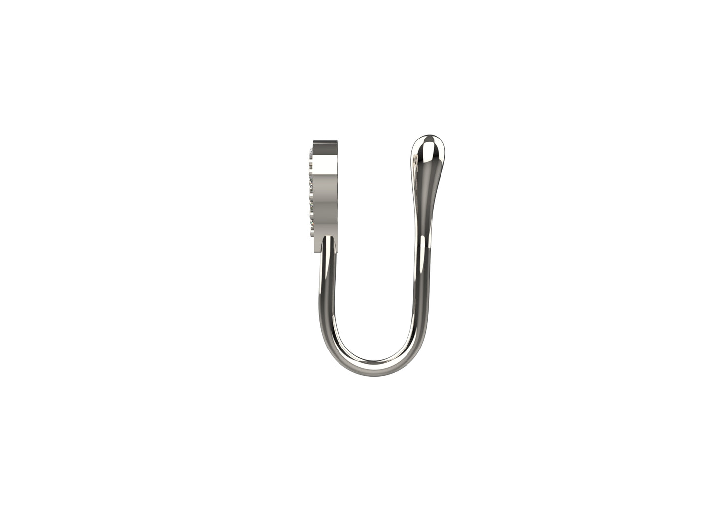 Dainty 925 silver heart shape nose cuff for women – no piercing needed nose pin for a chic and comfortable feel