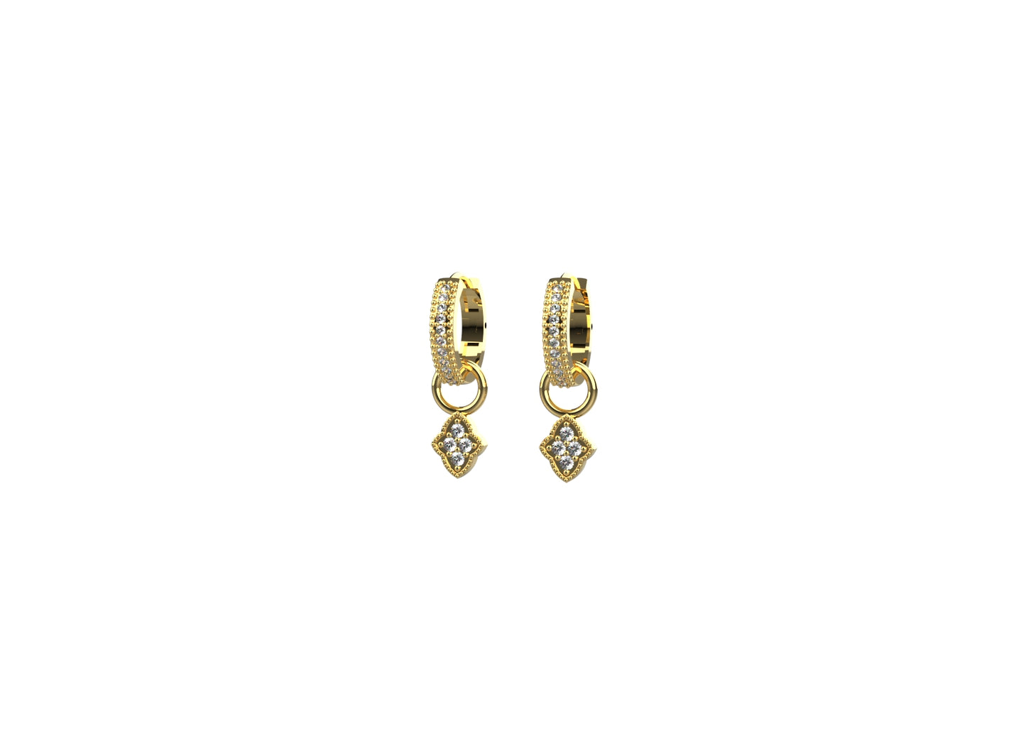 Everyday hoop earrings for women crafted in 925 silver with gold plating