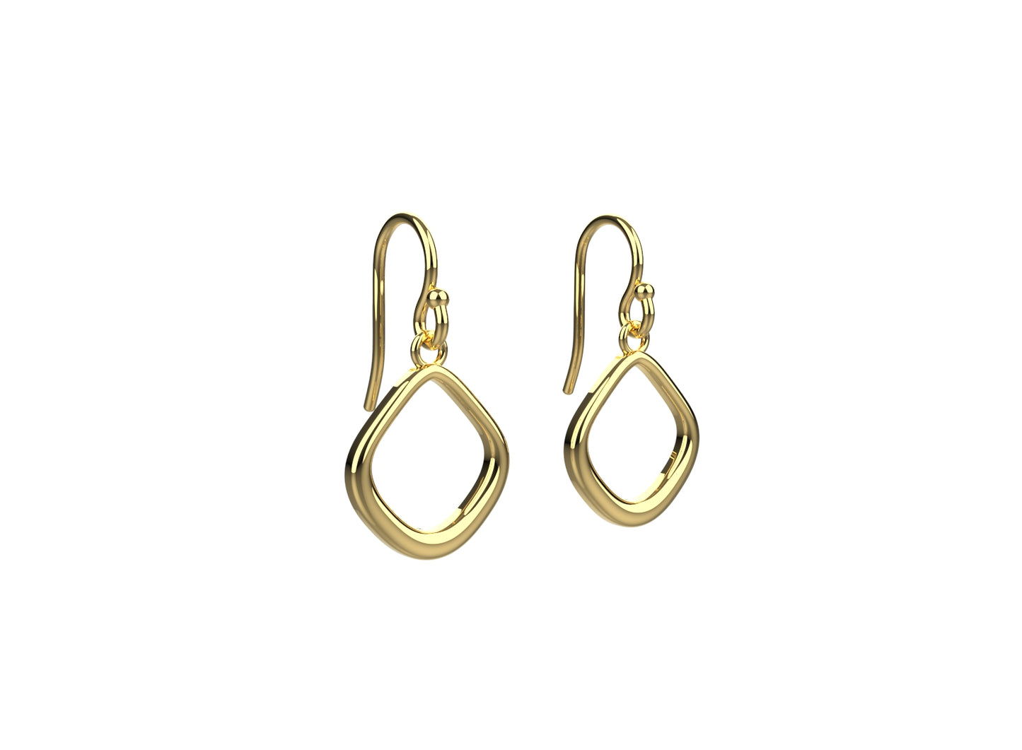 Everyday wear gold plated earring for women crafted from 925 silver