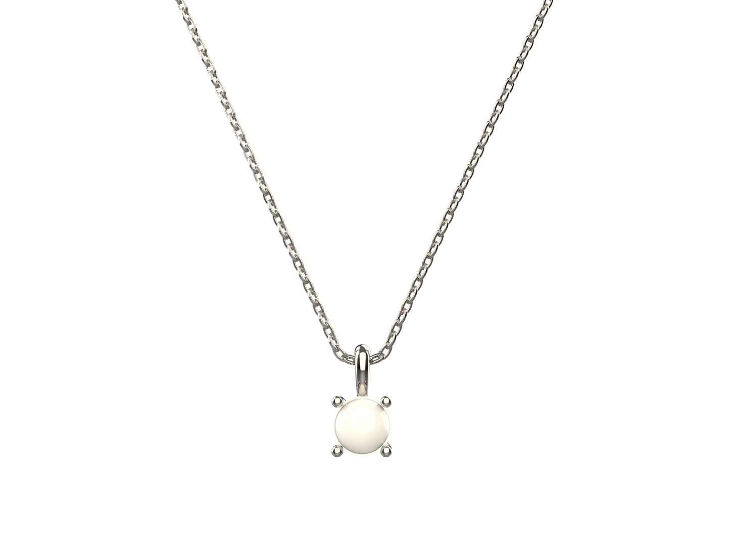 Timeless Pearl 925 Sterling Silver Pendant | Minimal Jewellery | Ratna