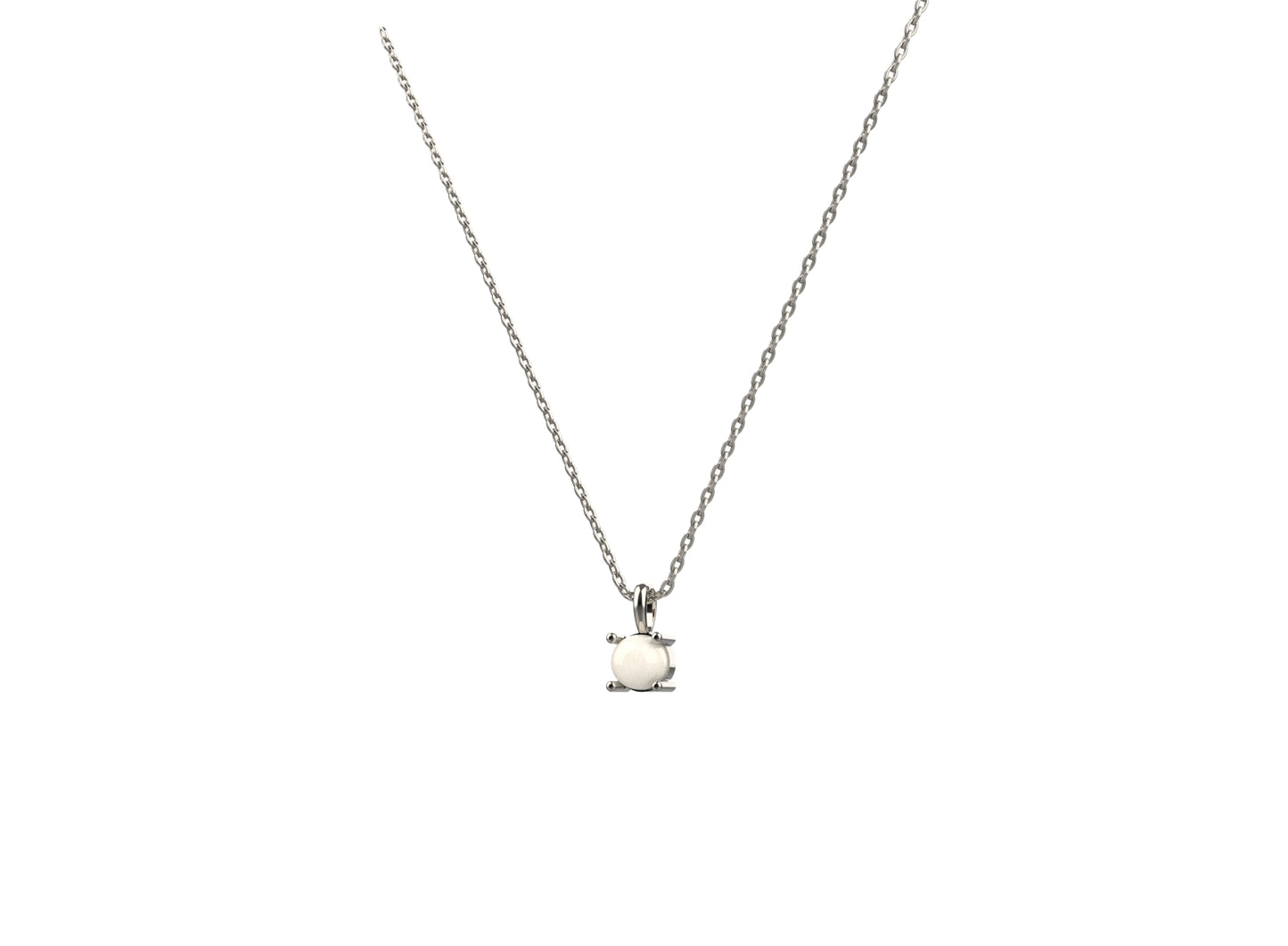 Minimalist women’s pendant with pearl, crafted in high-quality 925 sterling silver for everyday elegance