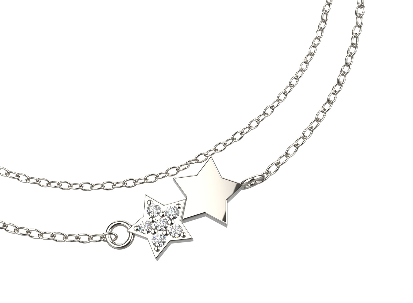 Star Trio Bracelet 925 Sterling silver