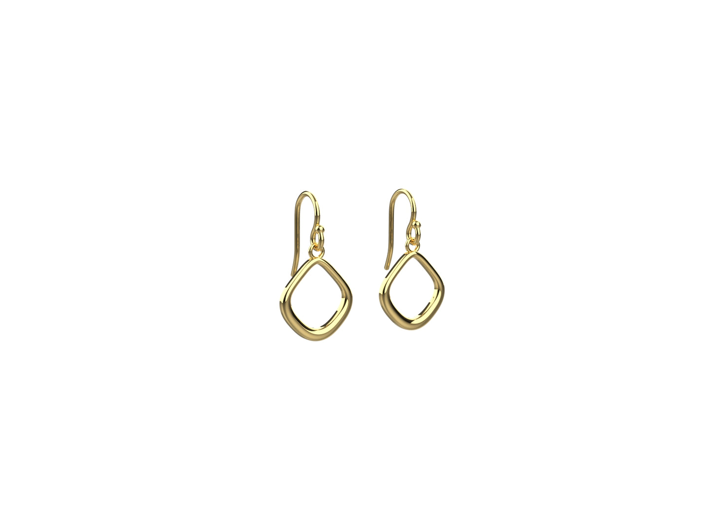 Gold plated 925 silver earring for women, perfect for everyday jewellery