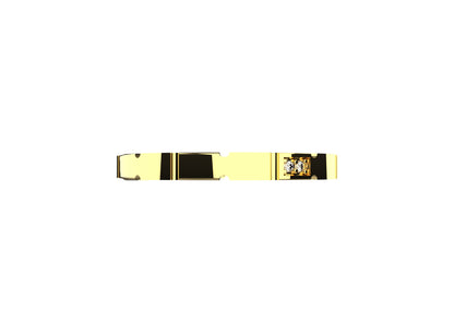 Gold plated silver ring with sparkling AAA zirconia – perfect for daily wear for women