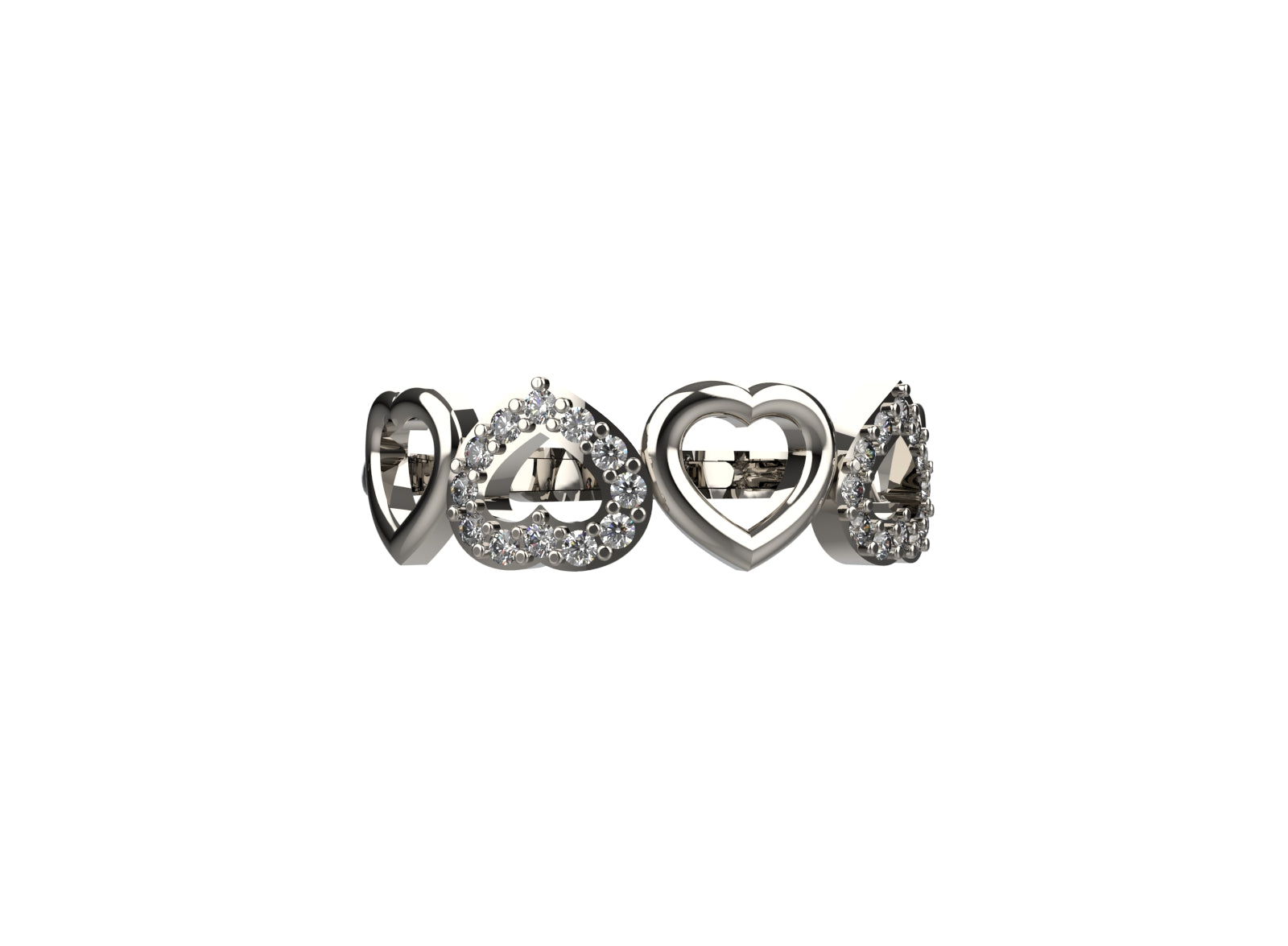 Heart-shaped 925 silver ring for women – ideal for minimal everyday jewellery