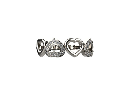 Heart-shaped 925 silver ring for women – ideal for minimal everyday jewellery