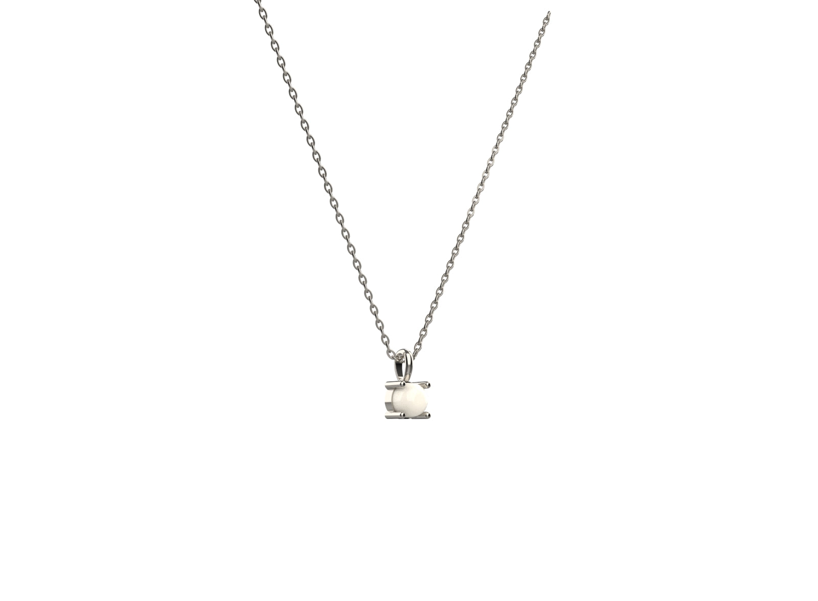  Minimalist women’s pendant with pearl, crafted in high-quality 925 sterling silver for everyday elegance