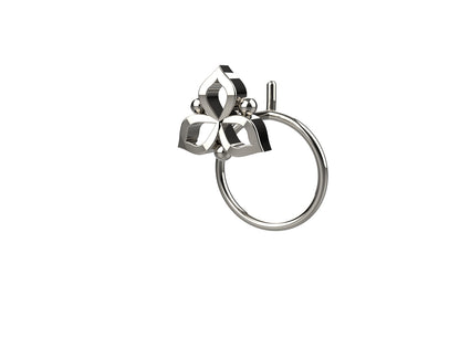 veryday wear nose pin for women made in 925 silver with a minimal design