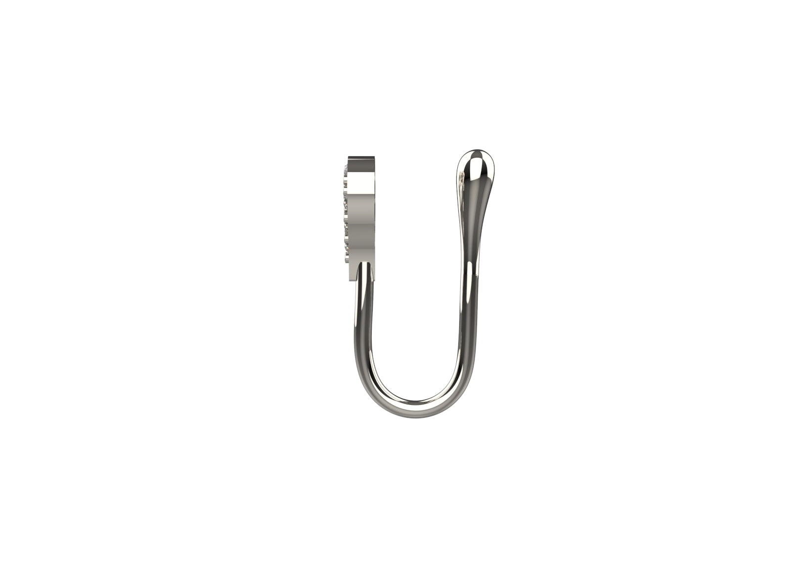 Dainty 925 silver heart shape nose cuff for women – no piercing needed nose pin for a chic and comfortable feel