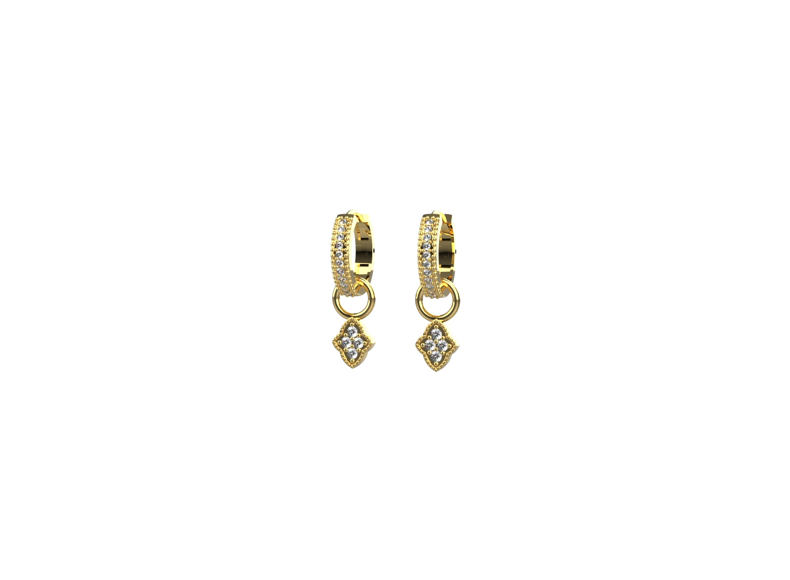 Everyday hoop earrings for women crafted in 925 silver with gold plating