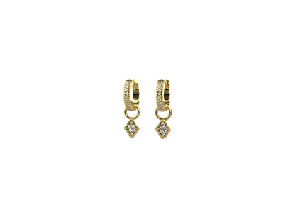 Everyday hoop earrings for women crafted in 925 silver with gold plating