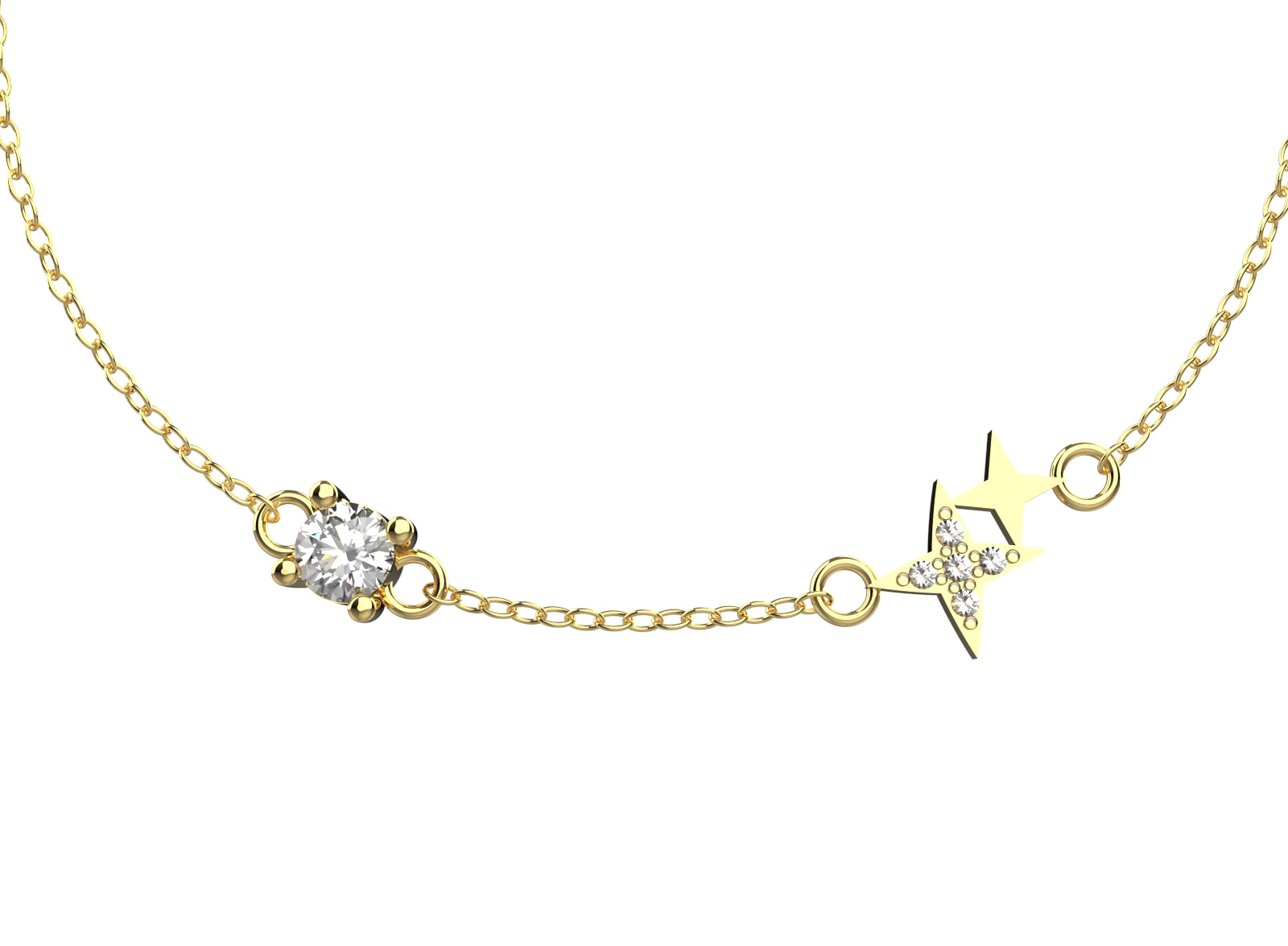Stylish everyday wear bracelet in 18k gold plated 925 silver, perfect for a modern minimal look