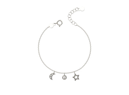 Minimal bracelet for women in 925 silver, perfect for daily and casual wear