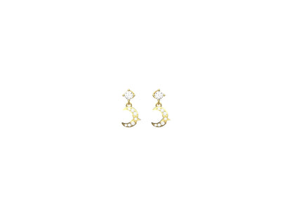 Minimal jewellery for women – 925 silver earrings with 18k gold plating