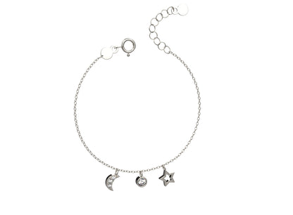 Silver minimal bracelet in 925 silver, designed for women who love elegant everyday jewellery