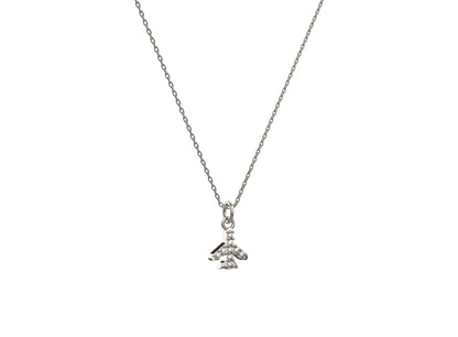 Travel-inspired 925 silver airplane pendant for women with a minimalist and elegant touch