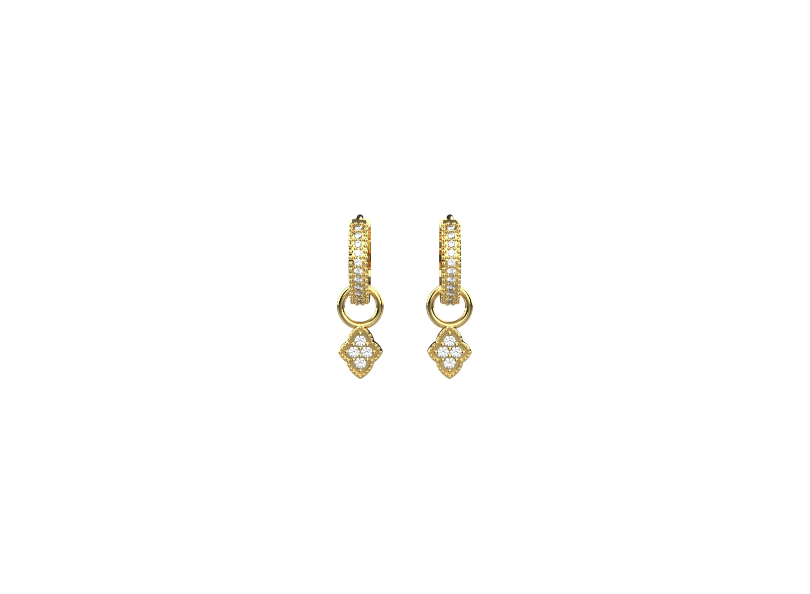Women’s hoop earrings in 925 silver with 18k gold plating