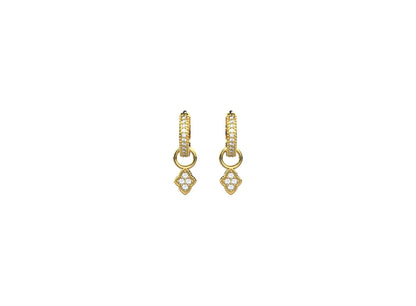 Women’s hoop earrings in 925 silver with 18k gold plating