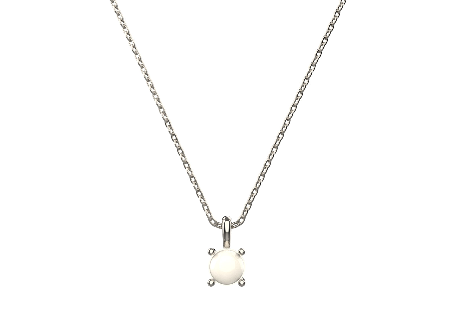 Timeless Pearl 925 Sterling Silver Pendant | Minimal Jewellery | Ratna
