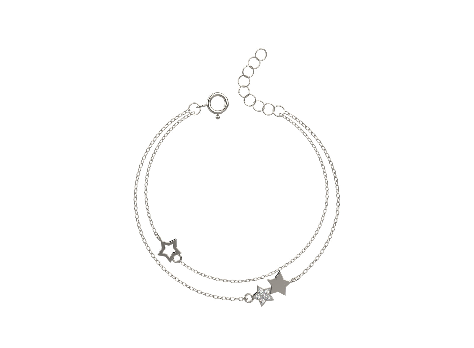 Elegant everyday 925 silver bracelet for women with a clean minimal design