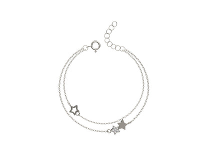 Elegant everyday 925 silver bracelet for women with a clean minimal design