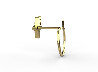 Minimal Gleam Nose Pin 925 Sterling silver