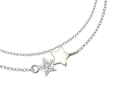 Star Trio Bracelet 925 Sterling silver